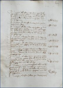 Pagamenti della garda a Savigliano (1433), ASTo