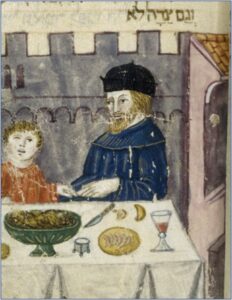 Bibliothèque nationale de France, Rituel de prières avec Haggadah (récit de la Pâque), Ferrara, 1520