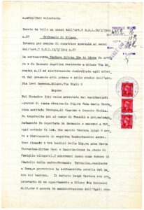 Istanza di nomina a curatrice speciale dei beni di Luigi Ventura e Anna Terracini, Archivio Storico Intesa Sanpaolo, Patrimonio Cariplo, Credito Fondiario, Fondo EGELI, b. 124 fasc. 11