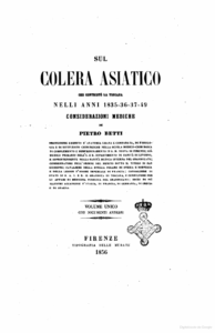 Betti, Sul Colera asiatico che contristò la Toscana nelli anni 1835-36-37-49. Considerazioni mediche, frontespizio